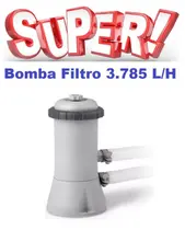 Bomba Filtrante Piscina Intex 3785 LH 110v Filtro Incluso 28637 Bomba Filtrante Piscina Intex 3785 LH 110v Filtro Incluso 28637