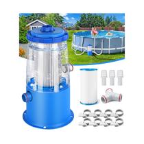 Bomba Filtro para Piscina KimFilter 1000 GPH com Cartucho Transparente