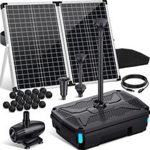 Bomba Filtro Solar para Lago POPOSOAP 55W 580GPH Kit para Exterior