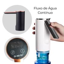 Bomba Galão De Água Recarregável Dispenser Bivolt Usb De Água Bebedouro 20l Display Digital