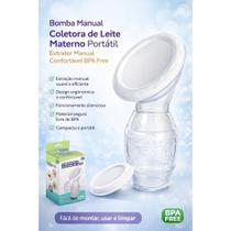 Bomba Manual Coletora de Leite Materno Portátil Extrator Manual Confortável BPA Free Bomba Manual Coletora de Leite Materno Portátil Extrator Manual Confortável BPA Free