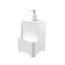 Bomba Manual Dispenser Detergente 650ml Bancada Smile Branco Stolf - Branco Bomba Manual Dispenser Detergente 650ml Bancada Smile Branco Stolf - Branco