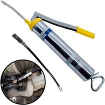 Bomba Manual Para Graxa Engraxar Com Alavanca 500g Cromada Brasfort Bomba Manual Para Graxa Engraxar Com Alavanca 500g Cromada Brasfort