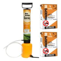 Bomba Mata Formiga Polvilhadeira Guarany + 2kg Formicida Pó Bomba Mata Formiga Polvilhadeira Guarany + 2kg Formicida Pó