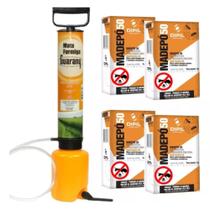 Bomba Mata Formiga Polvilhadeira Guarany + 4kg Formicida Pó Bomba Mata Formiga Polvilhadeira Guarany + 4kg Formicida Pó