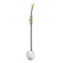 Bomba para Chimarrão Bojo Redondo 23cm em Ferro Uso Manual para Filtrar Erva Mate Garibaldi Bomba para Chimarrão Bojo Redondo 23cm em Ferro Uso Manual para Filtrar Erva Mate Garibaldi