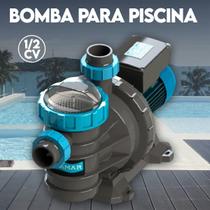 Bomba Para Piscinas de 50mil Litros Com Pré Filtro Sodramar 1/2Cv Bivolt BMC 50