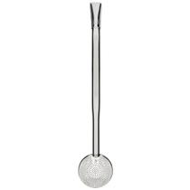 Bomba para Tomar Chimarrão Mil Furos de Mate Inox Bortonaggio 23,5cm Lisa Bojo Removível