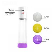 Bomba Peniana Elétrica Recarregável com 3 Anéis de Vedação Bomba Peniana Elétrica Recarregável com 3 Anéis de Vedação