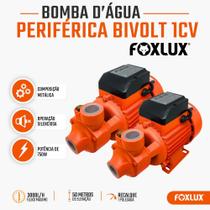 Bomba Periférica 1 CV 750W Bivolt 2 Unidades Foxlux Bomba Periférica 1 CV 750W Bivolt 2 Unidades Foxlux
