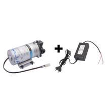 Bomba Pressurizada para Aparelhos de Osmose Reversa 100 GPD com Fonte - Adaptador 1.5A Bomba Pressurizada para Aparelhos de Osmose Reversa 100 GPD com Fonte - Adaptador 1.5A