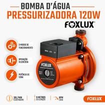 Bomba Pressurizadora 220V 120W Foxlux 9mca com Fluxostato Automático para Chuveiro e Torneira