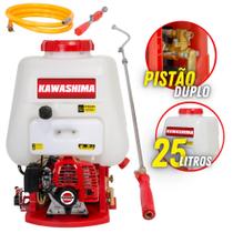 Bomba Pulverizadora Costal Kawashima PCG2625 À Gasolina Com Tanque de 25 Litros Acompanha Acessórios