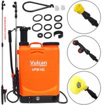 Bomba Pulverizadora Elétrica e Manual 8A 16 Litros Vp16l8a 80psi Vulcan Para Fazendas