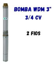 Bomba Submersa Caneta Palito 3/4cv Para Poço Artesiano Wdm 220v