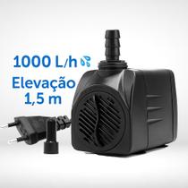 Bomba Submersa PL203 1000Litros por Hora para Aquários, Lagos e Fontes Elevação 1,5m 110V ou 220V