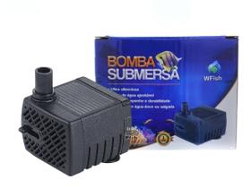 Bomba Submersa WF-300 Wfish 300L/h P/ Aquários Fontes 110v