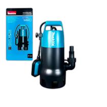 Bomba Submersível Makita PF1010 1100W Sucção e Descarga 30MM Drenagem de Água Suja Limpa Recalque 10 Metros 240 Litros Por Minuto Com Boia Automática