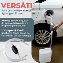 Bomba Sucção Manual Para Gasolina Etanol Transferência De Óleo Diesel Água Top