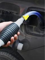 Bomba Sucção Manual Transferência Óleo Etanol Água Gasolina Preto(黑色)-F