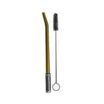 Bomba Tereré Alumínio Anodizado Dourado