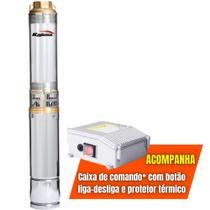 Bomba Tipo Caneta Alta Pressão Submersa Para Poços Artesianos 127V 5,3A 0,3cv 2,5" Com Caixa Comando - Kajima