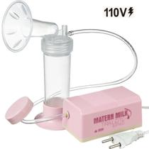 Bomba tira leite elétrico 110 V - Rosa - Matern Milk