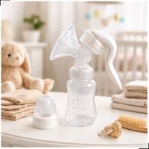 Bomba Tira Leite Manual 140ml Vira Mamadeira Bico Silicone Extrator Materno Portátil Bomba Tira Leite Manual 140ml Vira Mamadeira Bico Silicone Extrator Materno Portátil