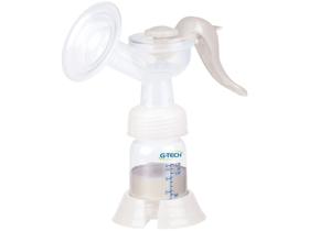 Bomba Tira Leite Materno Manual Confort com Ajuste de Sucção Transparente G-tech - ACCUMED PROD