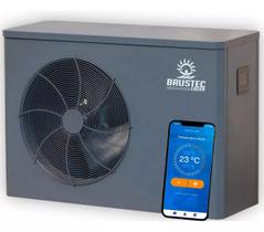 Bomba Trocador Calor Wi-Fi Inverter para Aquecimento de Piscinas até 43 Mil Litros - Brustec