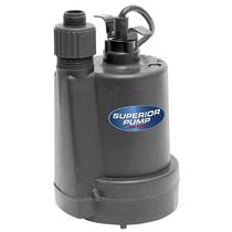Bomba utilitária submersível Superior Pump 91250 1800GPH 1/4HP Bomba utilitária submersível Superior Pump 91250 1800GPH 1/4HP