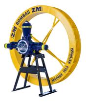 Bomba ZM-51 Com Roda D'água 1,40 X 0,18 E Cavalete ZM Bombas