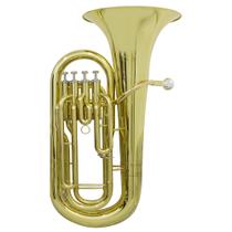 Bombardino Euphonium 4 Pistos EP 240 Laqueado Dourado com Case New York Bombardino Euphonium 4 Pistos EP 240 Laqueado Dourado com Case New York