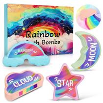 Bombas de Banho Artesanais AWKUWA Rainbow Kids - 4 Unidades - Naturais