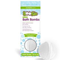 Bombas de banho Boogie Kids Calming Eucalyptus com aloe, 80 ml, 3 unidades Bombas de banho Boogie Kids Calming Eucalyptus com aloe, 80 ml, 3 unidades