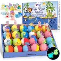 Bombas de banho BYGGVIR para crianças com brinquedo Glow in The Dark x24