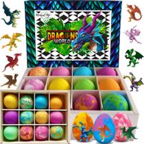 Bombas de Banho Minerais Me California Kids - 12 Unidades com Brinquedo Ovo de Dragão Bombas de Banho Minerais Me California Kids - 12 Unidades com Brinquedo Ovo de Dragão