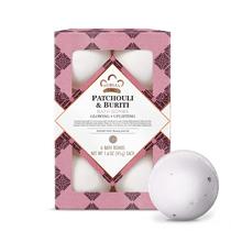 Bombas de banho Nubian Heritage Patchouli e Buriti 6x45ml