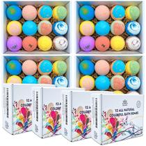 Bombas de banho relaxantes 48x4, sais de banho naturais, azeite de oliva, EUA Bombas de banho relaxantes 48x4, sais de banho naturais, azeite de oliva, EUA