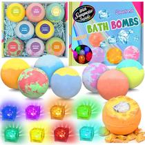 Bombas de banho Santrela para crianças com brinquedos surpresa, pacote com 8 g Bombas de banho Santrela para crianças com brinquedos surpresa, pacote com 8 g
