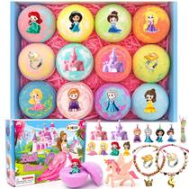 Bombas de banho SUPERGFS para crianças com brinquedos Surprise Princess x12