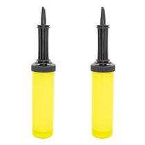 Bombas Manuais Para Encher Balões Bexigas Para Aniversários Com 2 Peças Bombas Manuais Para Encher Balões Bexigas Para Aniversários Com 2 Peças