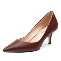 Bombas MOVINSTEPS, marrom escuro, fosco, bico fechado, salto baixo Bombas MOVINSTEPS, marrom escuro, fosco, bico fechado, salto baixo