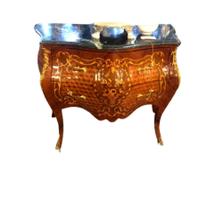 Bombê Cômoda Marchetaria Fina Florais em Detalhes Formosa Bombê Cômoda Marchetaria Fina Florais em Detalhes Formosa