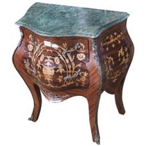 Bombê Mesa Cabeceira Acabamento Primeira Linha Marchetaria Bombê Mesa Cabeceira Acabamento Primeira Linha Marchetaria