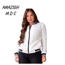 Bomber Feminina Jaqueta College Blusa Colegial Blazer Frio