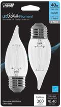 Bombilla Feit Electric BA10 E26 40W Luz Día 2PK
