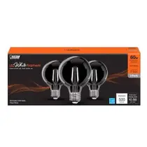 Bombilla LED de Filamento Feit Electric G25 E26 Luz Blanca Suave 3 unidades