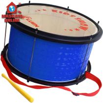 Bombo infantil Azul Luen 29470 Instrumento Musical Percussão Fanfarra