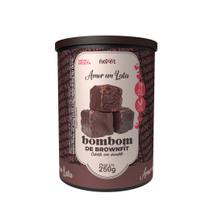 Bombom de Brownfit Coberto c/ Chocolate Meio Amargo 250g Zero Gluten - Food 4Fit